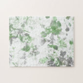 Mengsel van bloempatroon en wandtextuur legpuzzel (Horizontaal)