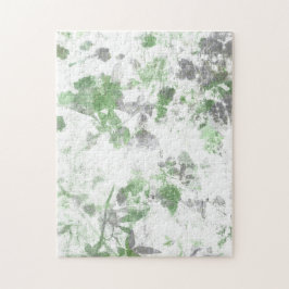 Mengsel van bloempatroon en wandtextuur legpuzzel