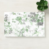 Mengsel van bloempatroon en wandtextuur post-it® notes (Kantoor)