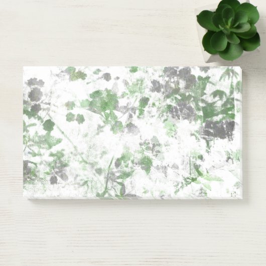 Mengsel van bloempatroon en wandtextuur post-it® notes (Kantoor)