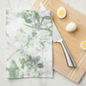 Mengsel van bloempatroon en wandtextuur theedoek (Quarter Fold)