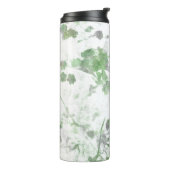 Mengsel van bloempatroon en wandtextuur thermosbeker (Gedraaid links)