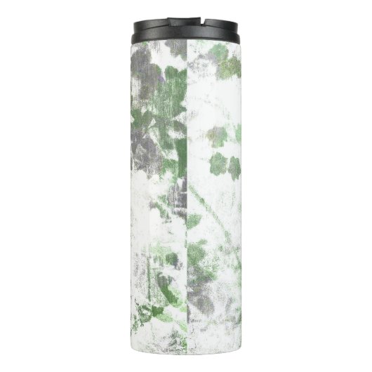 Mengsel van bloempatroon en wandtextuur thermosbeker (Achterkant)