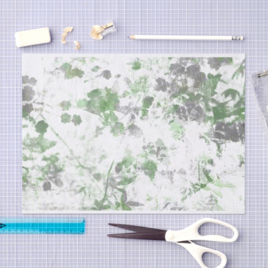 Mengsel van bloempatroon en wandtextuur tissuepapier (Craft)