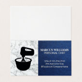 Mengsel van Bowl | Blauwe lederen marmer Visitekaartje (Buitenkant ongevouwen)