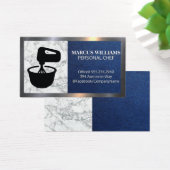 Mengsel van Bowl Logo | Blauwe lederen marmer Visitekaartje (Bureau)