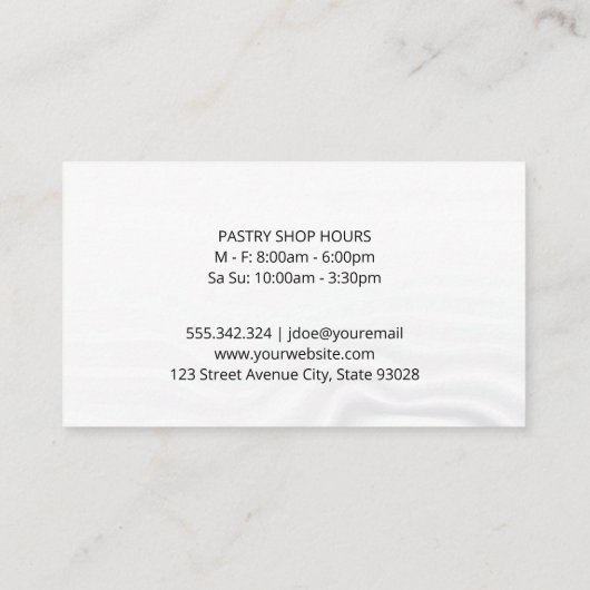 Mengsel van Bowl | Silky Background Visitekaartje (Achterkant)