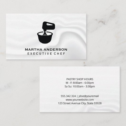 Mengsel van Bowl | Silky Background Visitekaartje (Voorkant / Achterkant)