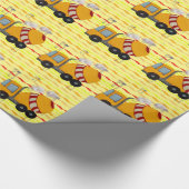 Mengsel van geel en rood beton cadeaupapier (Hoek)