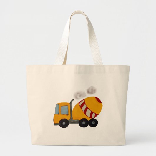 Mengsel van geel en rood beton grote tote bag (Voorkant)