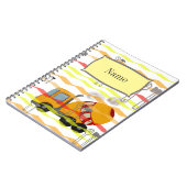 Mengsel van geel en rood beton notitieboek (Linkerzijde)