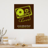 Mengsel van kunst met liefdesarchitectuur poster (Keuken)