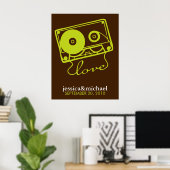 Mengsel van kunst met liefdesarchitectuur poster (Thuiskantoor)