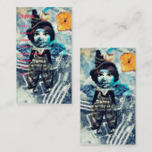 Mengsel van media Doll in de schaduw van Blauw Visitekaartje (Voorkant / Achterkant)