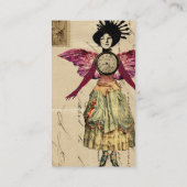 Mengsel van media Doll met roze ringen Visitekaartje (Achterkant)