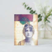 Mengsel van  media-vrouwenkollage briefkaart (Staand voorkant)