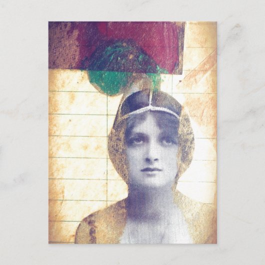 Mengsel van  media-vrouwenkollage briefkaart (Voorkant)