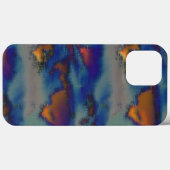 Mengsel van oranje en blauw, gekleurd met kraseffe Case-Mate iPhone case (Achterkant (horizontaal))