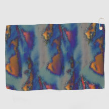 Mengsel van oranje en blauw, gekleurd met kraseffe