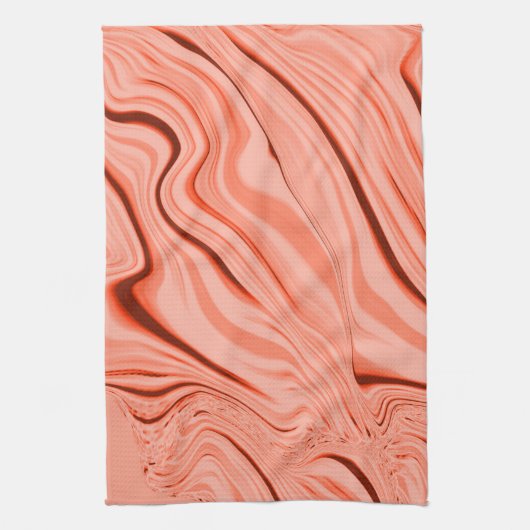 Mengsel van perzik, zalm, helder koraal en roze theedoek (Verticaal)