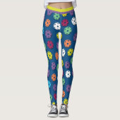 Mengsel van pickleballen 5 (kleine tegel) leggings (Voorkant)