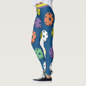 Mengsel van pickleballen 5 (XL tegel maat) Leggings (Links)