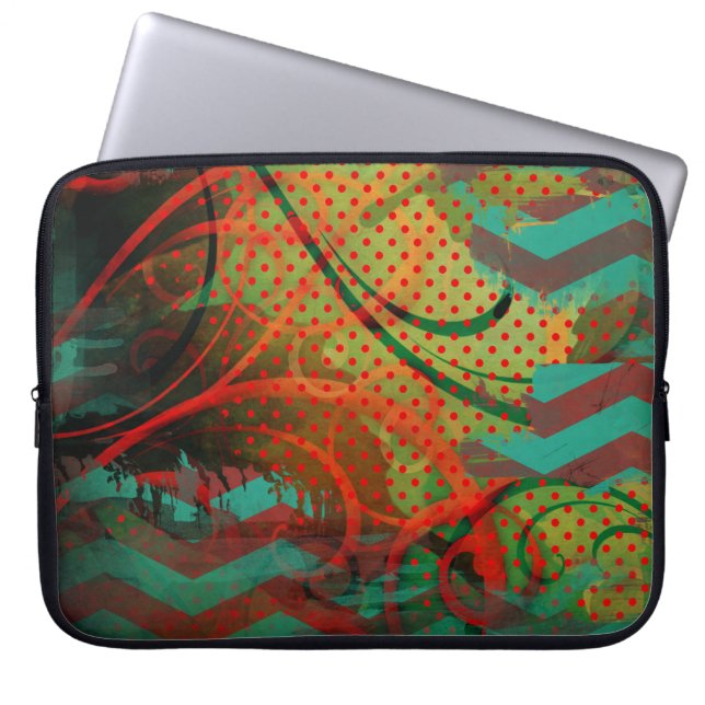 Mengsel van Quirk Neopree-laptophoes Laptop Sleeve (Voorkant)