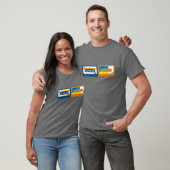 Mengsel van tapes Cassette T Shirt (Unisex)