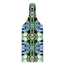 Mengsel van vormen in blauw en groenachtig, helder