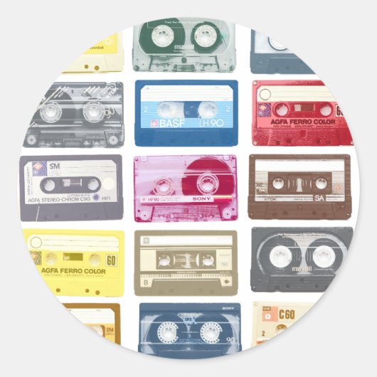 Mengsels, grafisch ronde sticker (Voorkant)