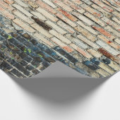 Mengsels tegen de achtergrond van de wandtextuur.  cadeaupapier (Hoek)