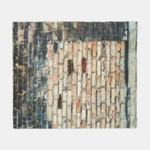 Mengsels tegen de achtergrond van de wandtextuur. fleece deken (Voorkant (Horizontaal))