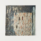Mengsels tegen de achtergrond van de wandtextuur.  wandkleed (Voorkant (horizontaal))