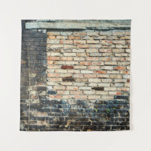 Mengsels tegen de achtergrond van de wandtextuur. wandkleed