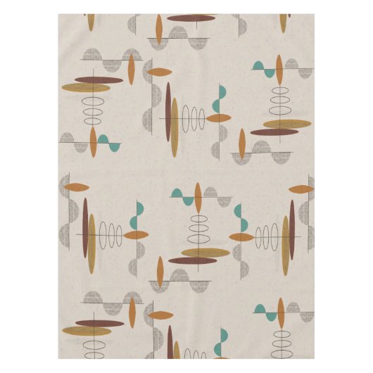 Mengsels uit het midden van de eeuw tafelkleed (Voorkant)