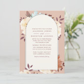 Mengsels van families in de botanische herfst kaart (Staand voorkant)