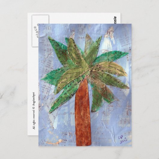 Mengsels van mediapalammen briefkaart (Voorkant / Achterkant)