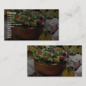 Mengsels van plantensalade visitekaartje (Voorkant / Achterkant)