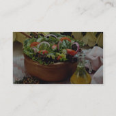 Mengsels van plantensalade visitekaartje (Achterkant)