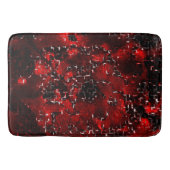 Mengsels van roodroodblokjes en roodroodroze blokj badmat (Voorkant)