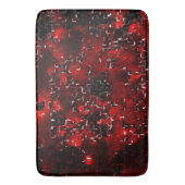 Mengsels van roodroodblokjes en roodroodroze blokj badmat (Voorkant Verticaal)