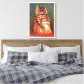 Mengsels van Sweets Cat van Louis Wain Canvas Afdruk (Insitu (Slaapkamer))