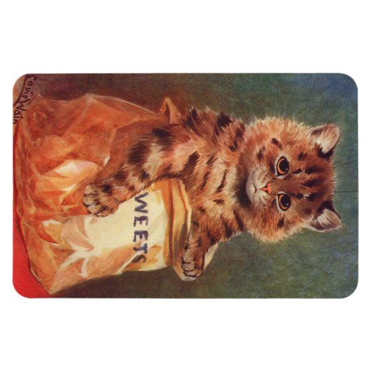 Mengsels van Sweets Cat van Louis Wain Magneet (Horizontaal)