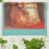 Mengsels van Sweets Cat van Louis Wain Theedoek (Gevouwen)