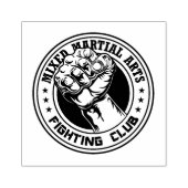 Mengsels van vechtende vechtlantaarns Rubberstempe Rubberstempel (Afrduk)