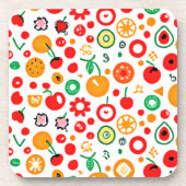 Mengsels van vruchtpatronen. Bestel nu Bier Onderzetter (Voorkant)