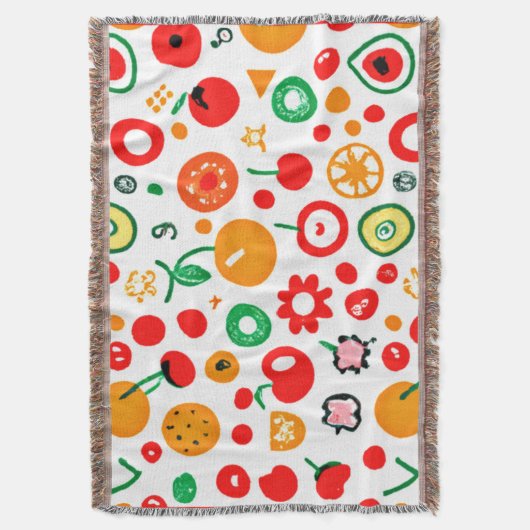 Mengsels van vruchtpatronen. Bestel nu Deken (Voorkant Verticaal)
