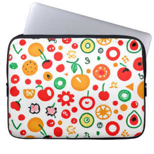 Mengsels van vruchtpatronen. Bestel nu Laptop Sleeve
