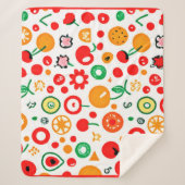 Mengsels van vruchtpatronen. Bestel nu Sherpa Deken (Voorkant)