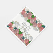 Mengsels van zalm en koraal servet (Hoek)